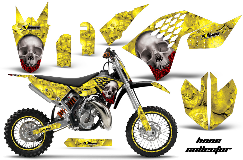 KTM 65 2009 2012 Graphics Kit BC Yellow Install NPs